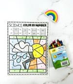 Science Color By Number Worksheets (9 Free Coloring Pages)