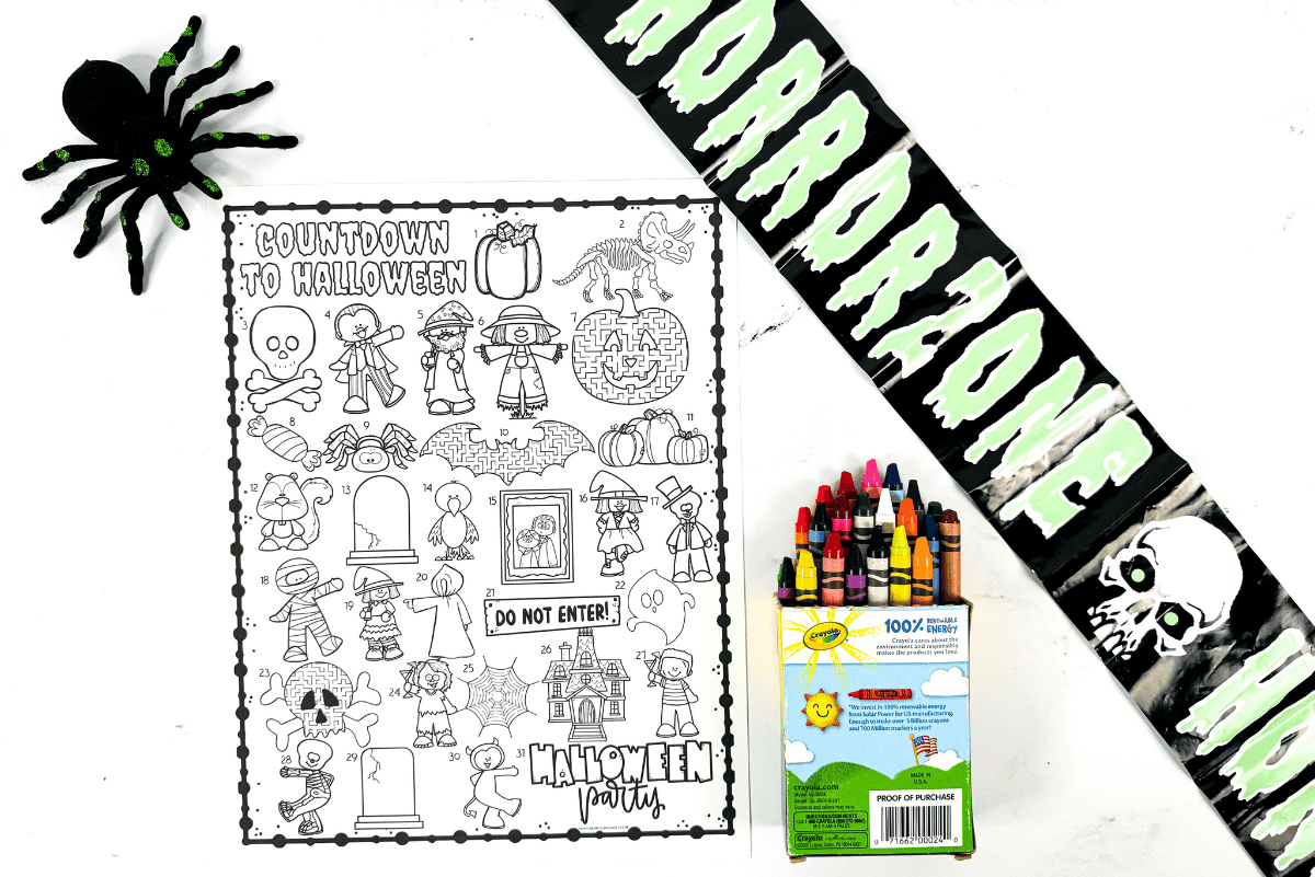 countdown to halloween printable