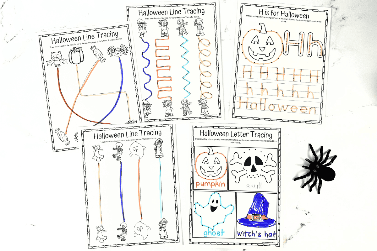 haloween tracing printable