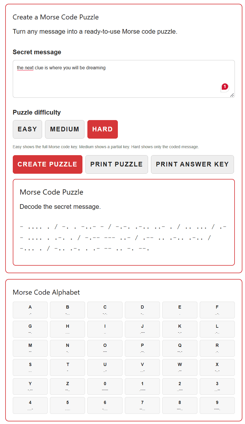 morse code generator