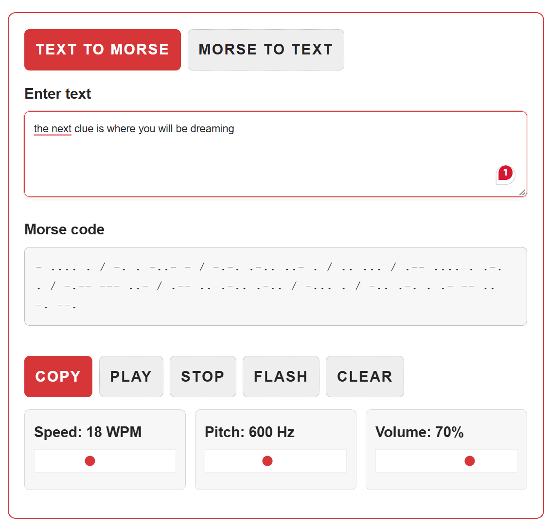 morse code puzzle