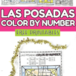 LAS POSADAS COLOR BY NUMBER PRINTABLES