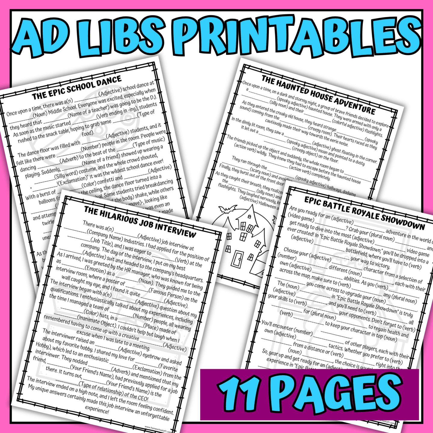 mad libs printables