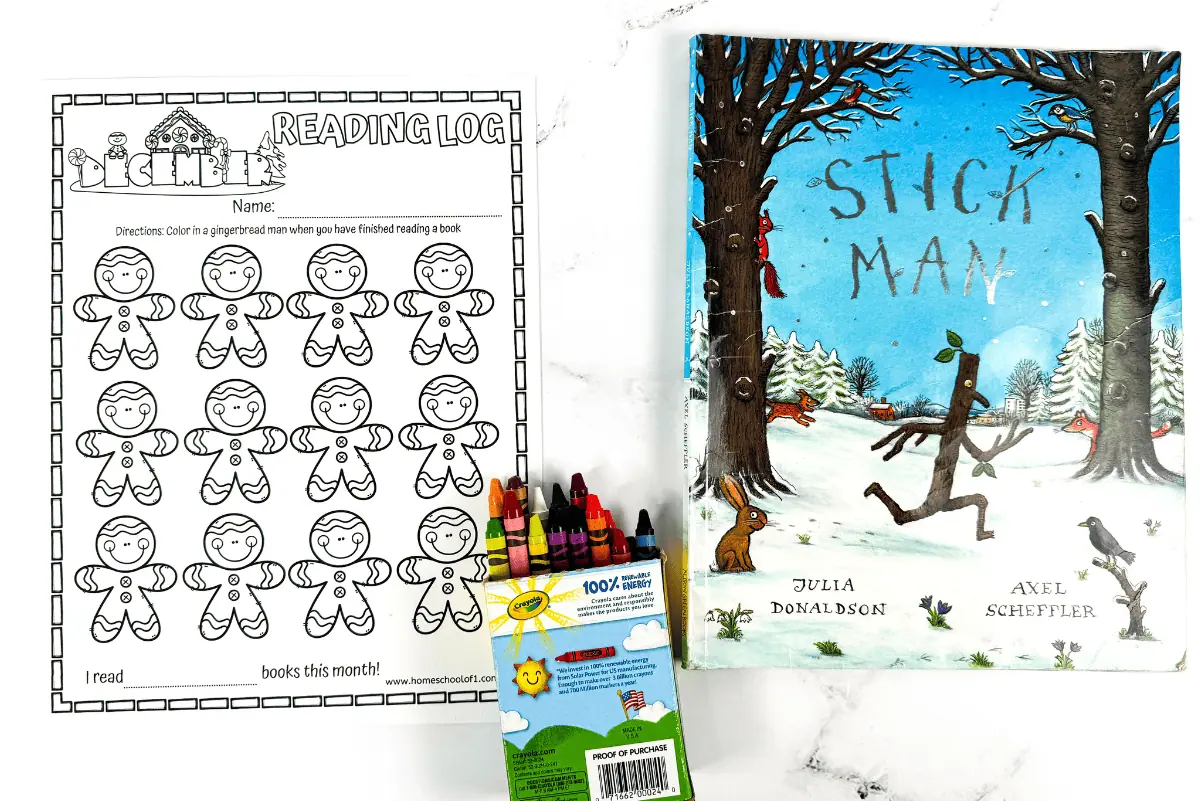 free-december-reading-log-printable