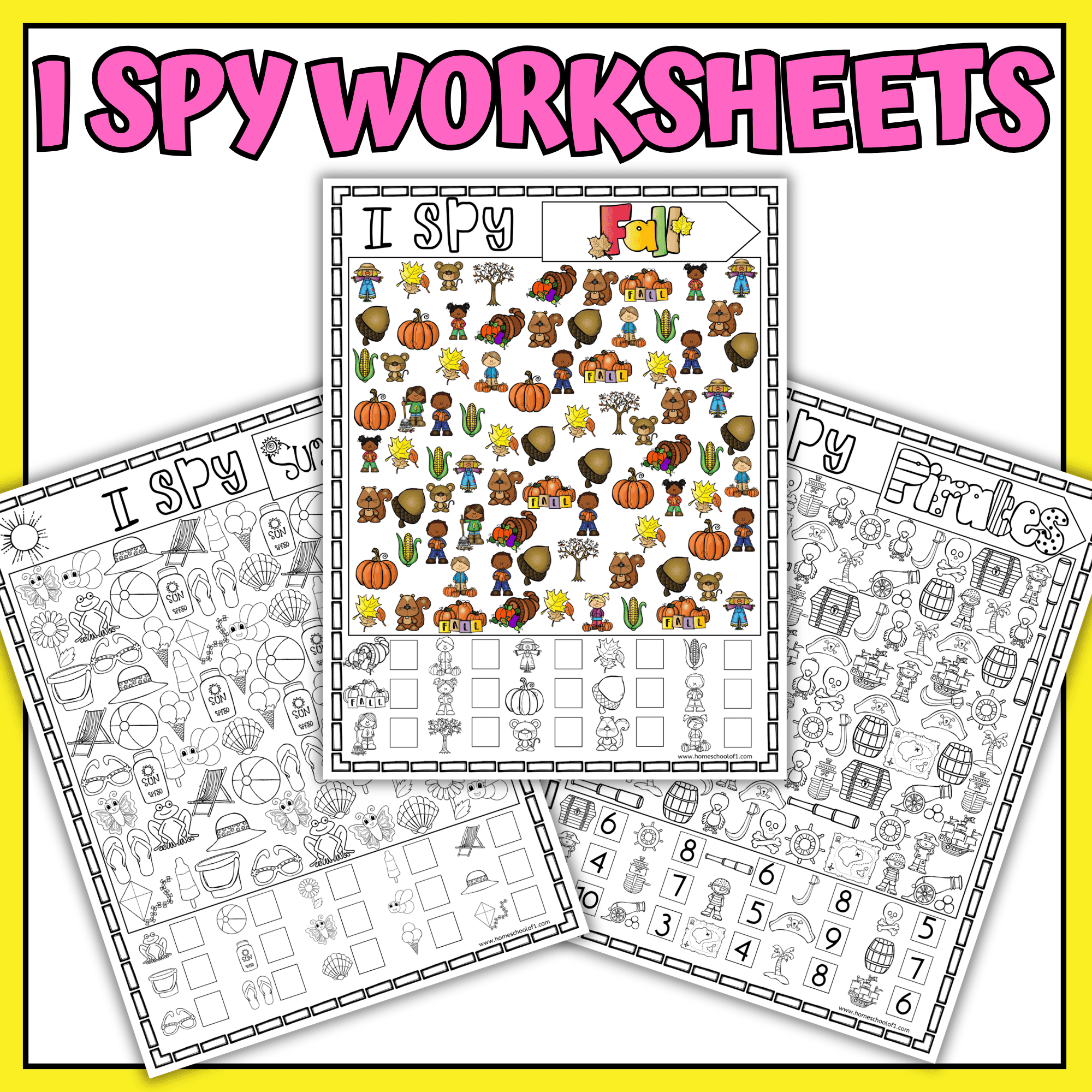 i spy worksheets for kids