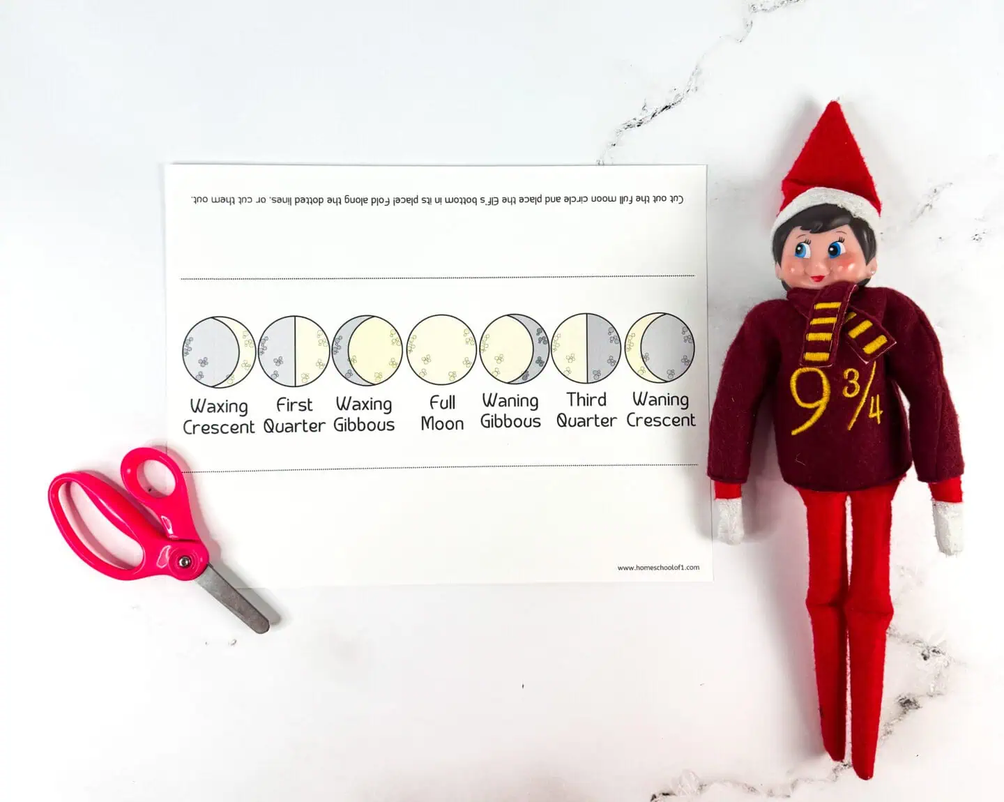 Free Phases of the Moon Elf on the Shelf Printable Free Phases of the Moon Elf on the Shelf Printable