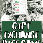 free gift exchange dice game printable