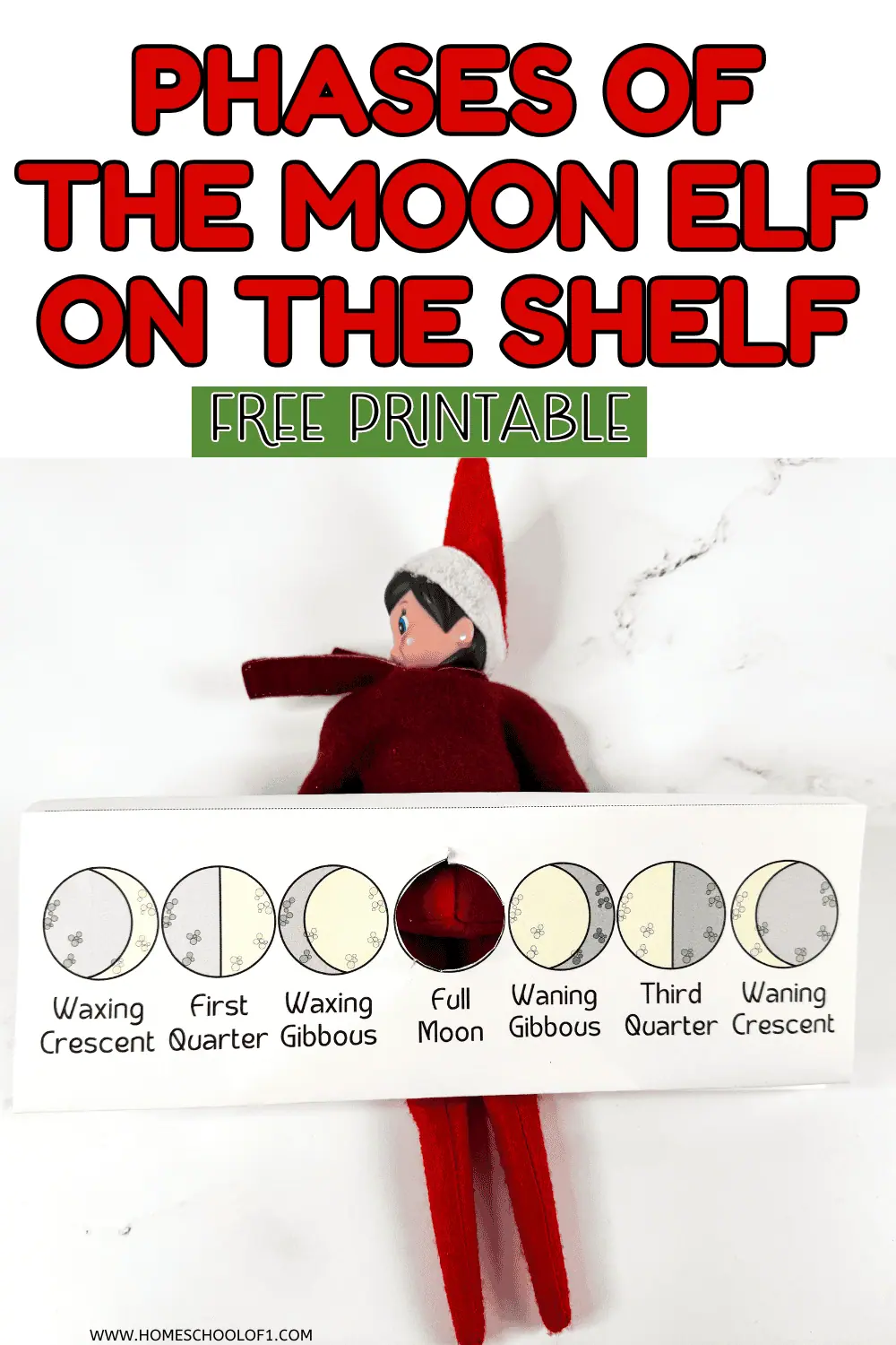 Free Phases of the Moon Elf on the Shelf Printable Free Phases of the Moon Elf on the Shelf Printable