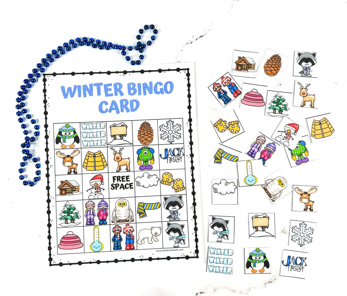 free winter bingo game