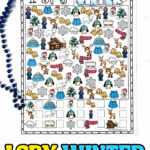 Colorful winter I Spy printable worksheet featuring penguins, moose, igloos, and snowflakes for kids to count and find.