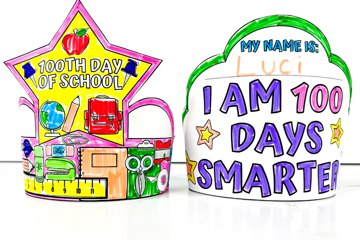 100TH DAY OF SCHOOL HEADBAND FREE PRINTABLES