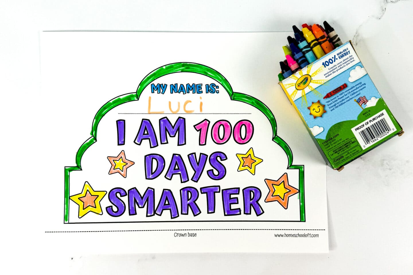 I AM 100 DAYS SMARTER PRINTABLE HEADBAND