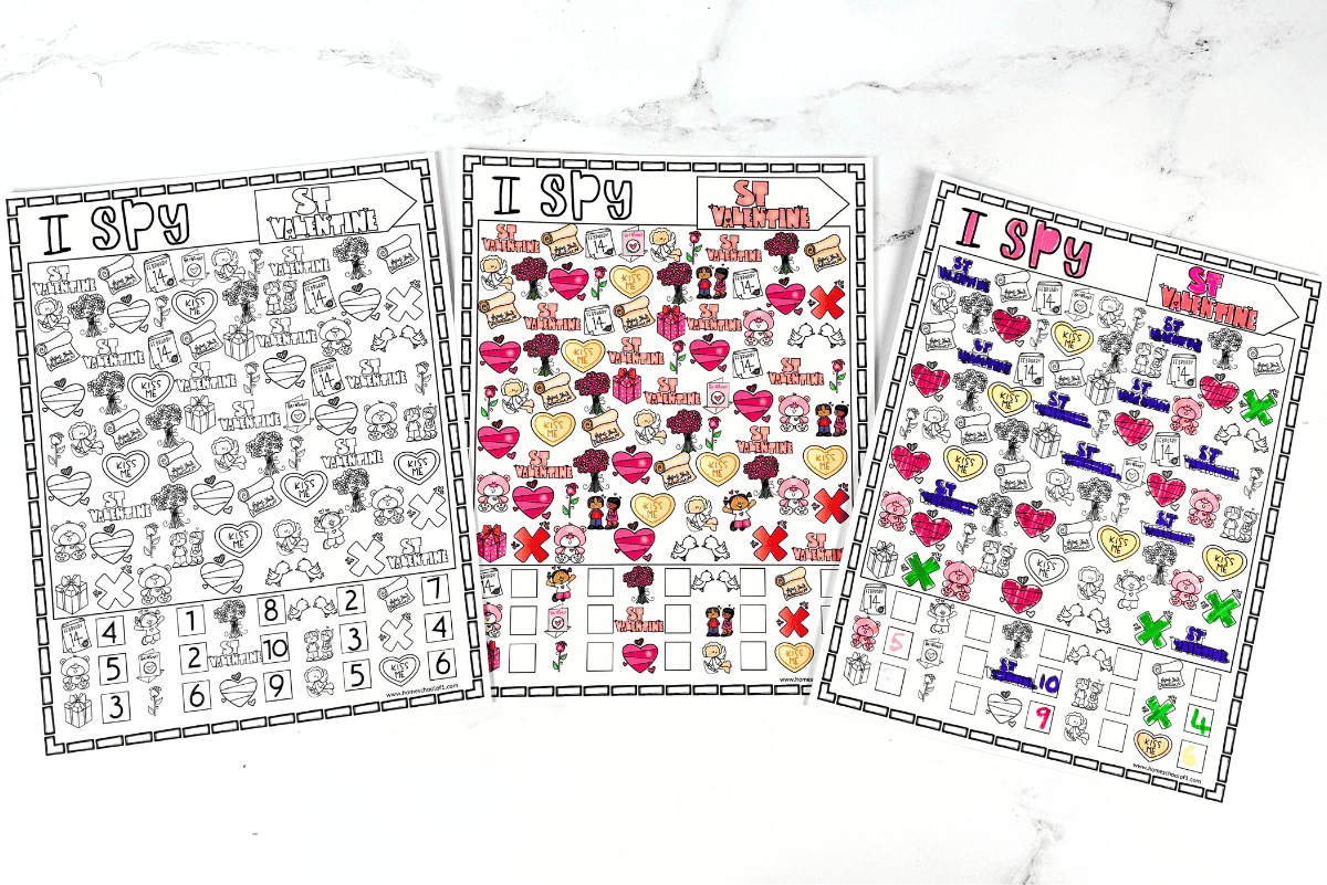 VALENTINE'S DAY I SPY PRINTABLES