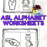 asl alphabet worksheets
