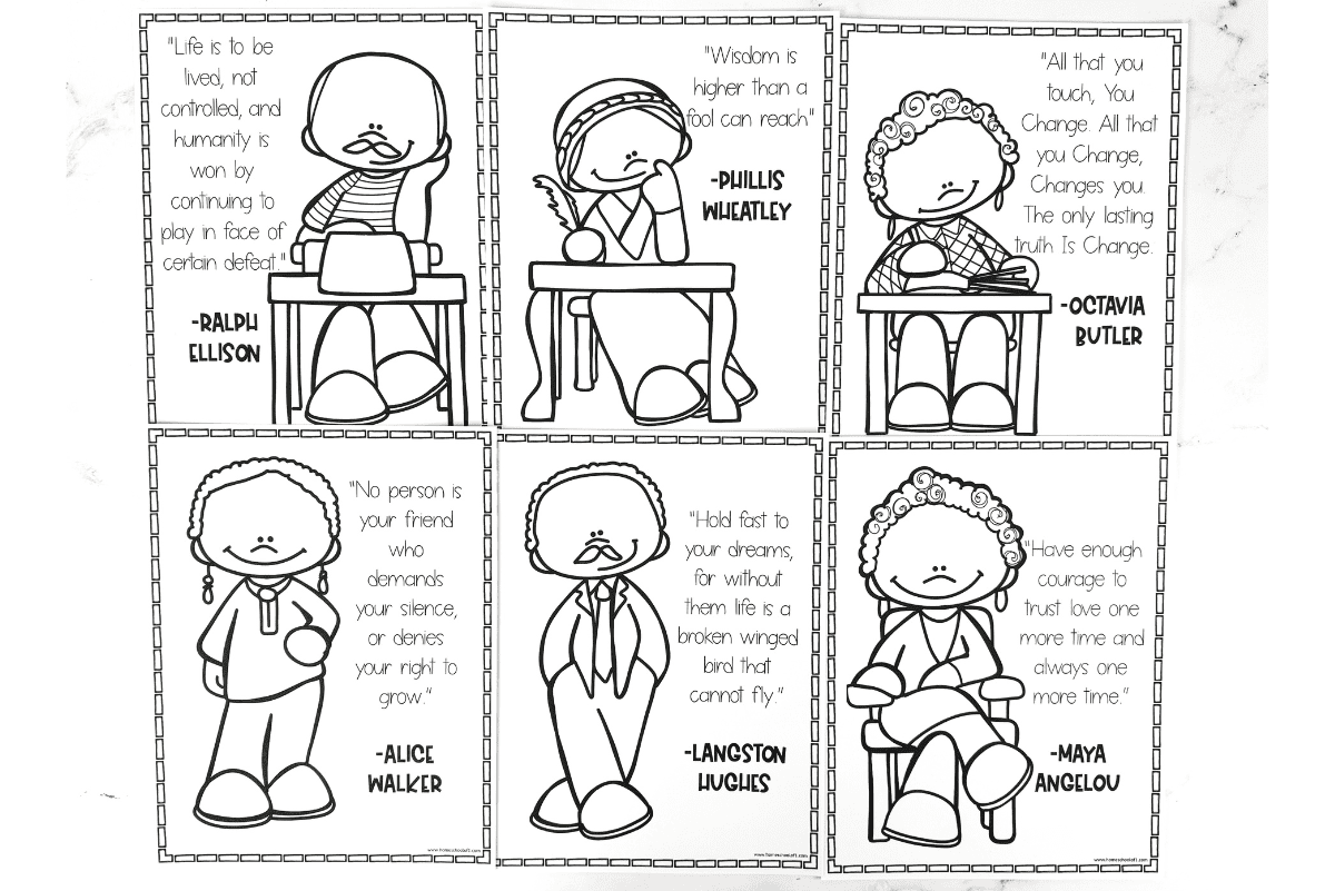 black history month coloring sheets