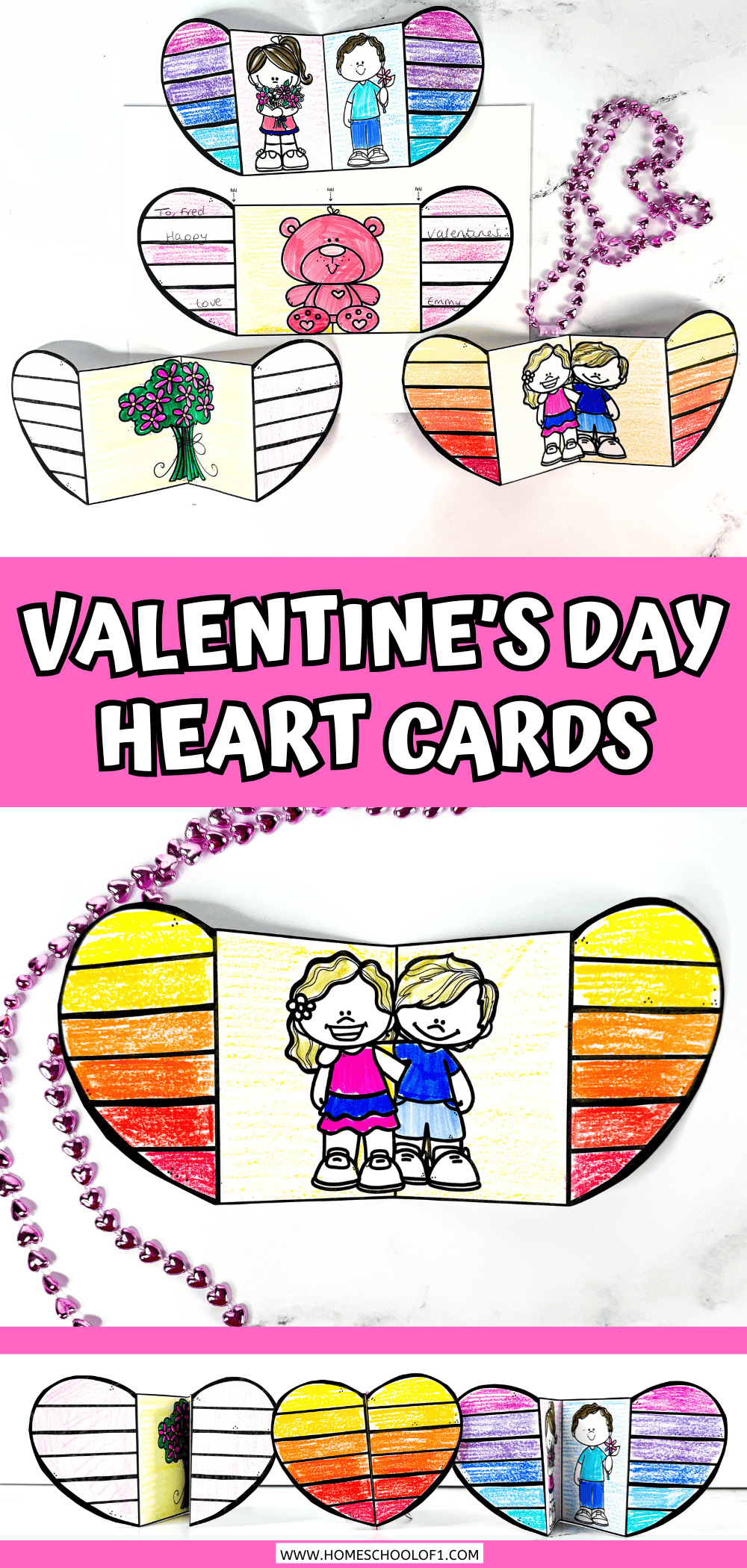 Valentine's Day Heart Cards (Free Printable)