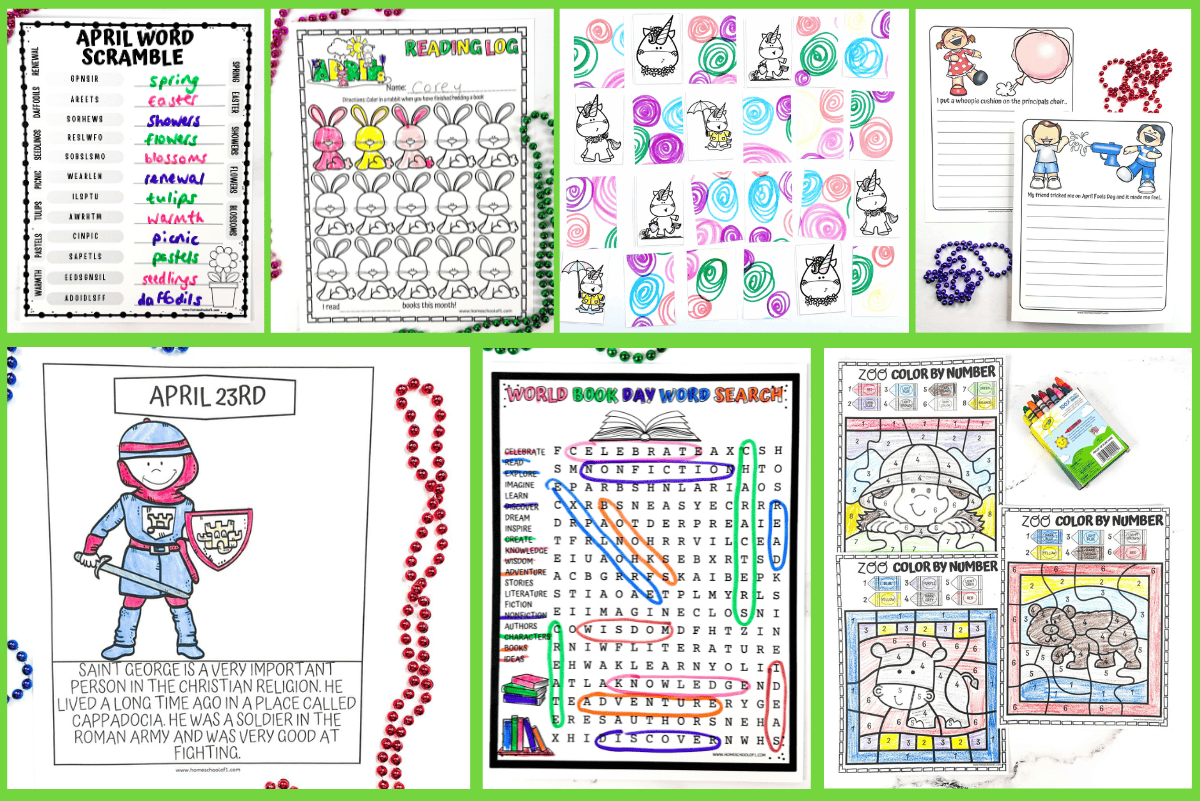 APRIL PRINTABLES