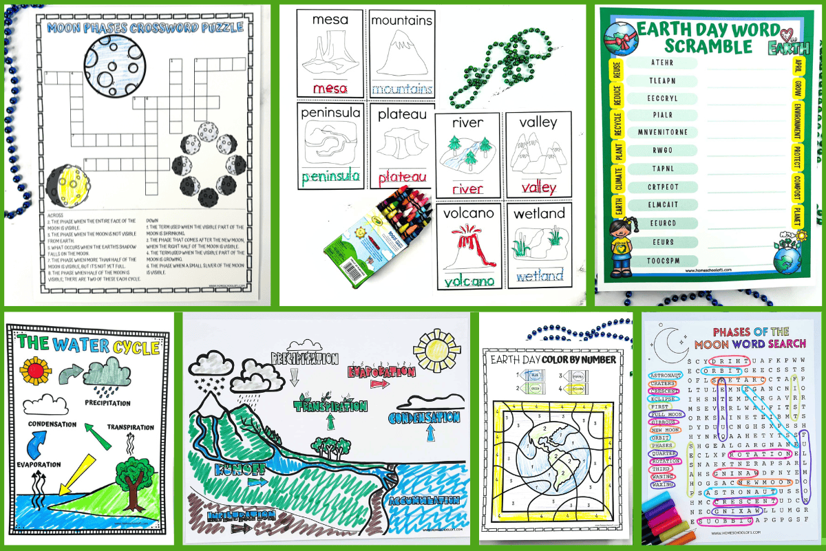 earth science worksheets