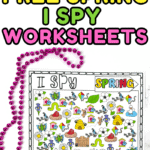 free spring i spy worksheets