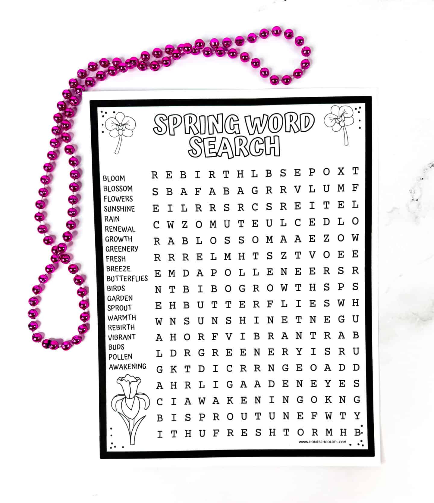 spring word puzzle