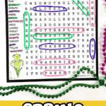 spring word search printable