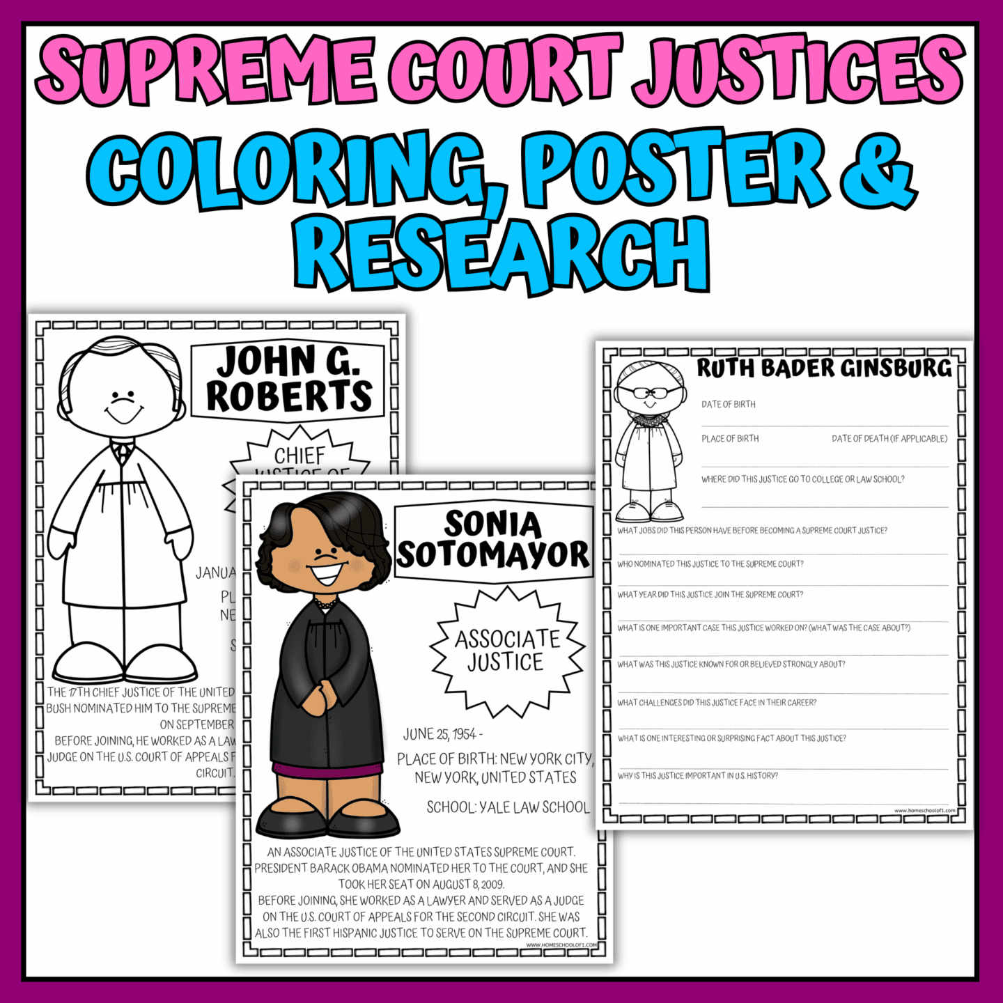 supreme court justices research project