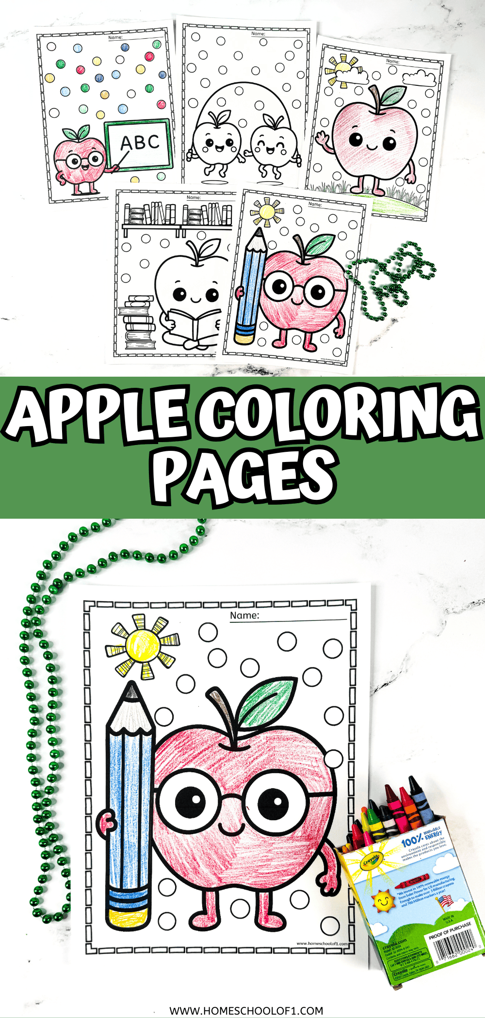 Free Apple Coloring Pages For Kids