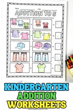 Addition Worksheets for Kindergarten (Free Printable 1–10 PDF)