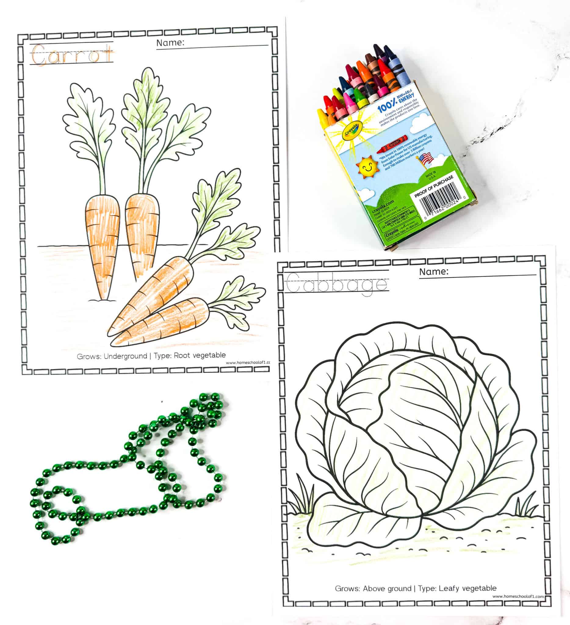 Free Vegetable Coloring Pages