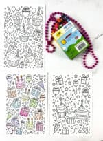 Free Printable Birthday Cards to Color - Foldable Designs for Kids