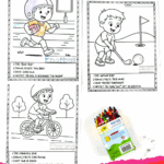 Free printable sports coloring pages for kids featuring football, golf, and cycling with athlete spotlights.