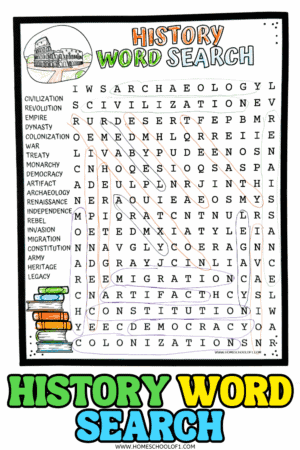 Free History Word Search Printable (With Answers)