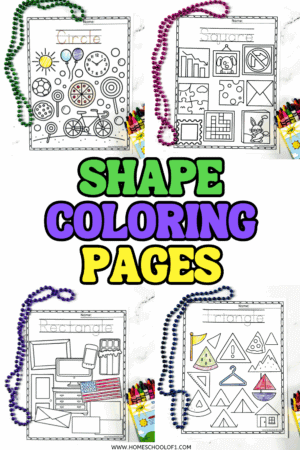 Free Shapes Coloring Pages for Kids