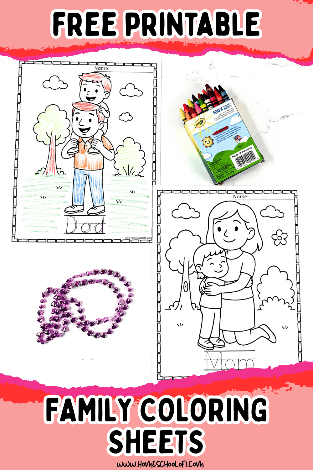 Free Printable Family Coloring Pages for Kids