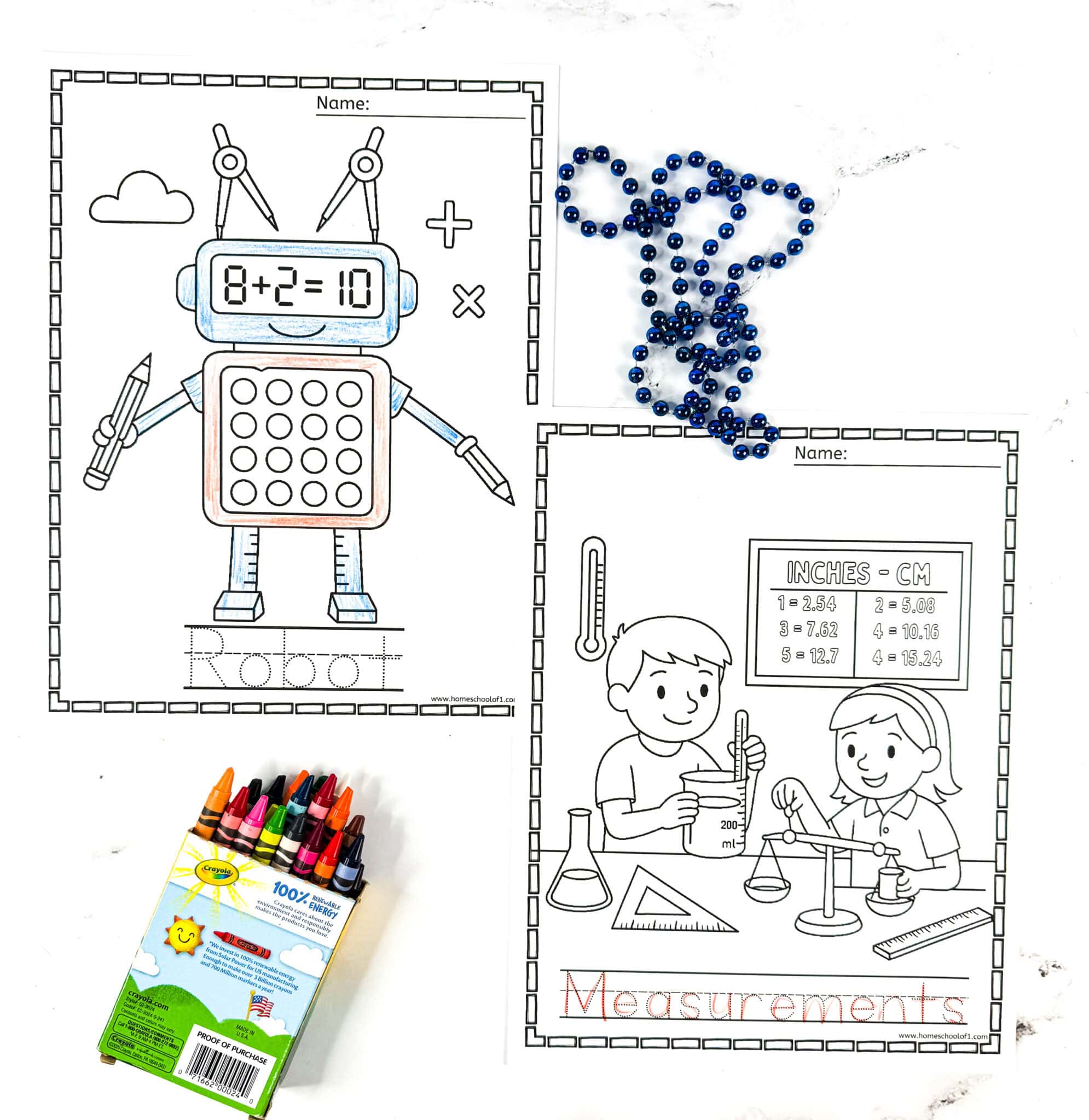 Free Math Coloring Page