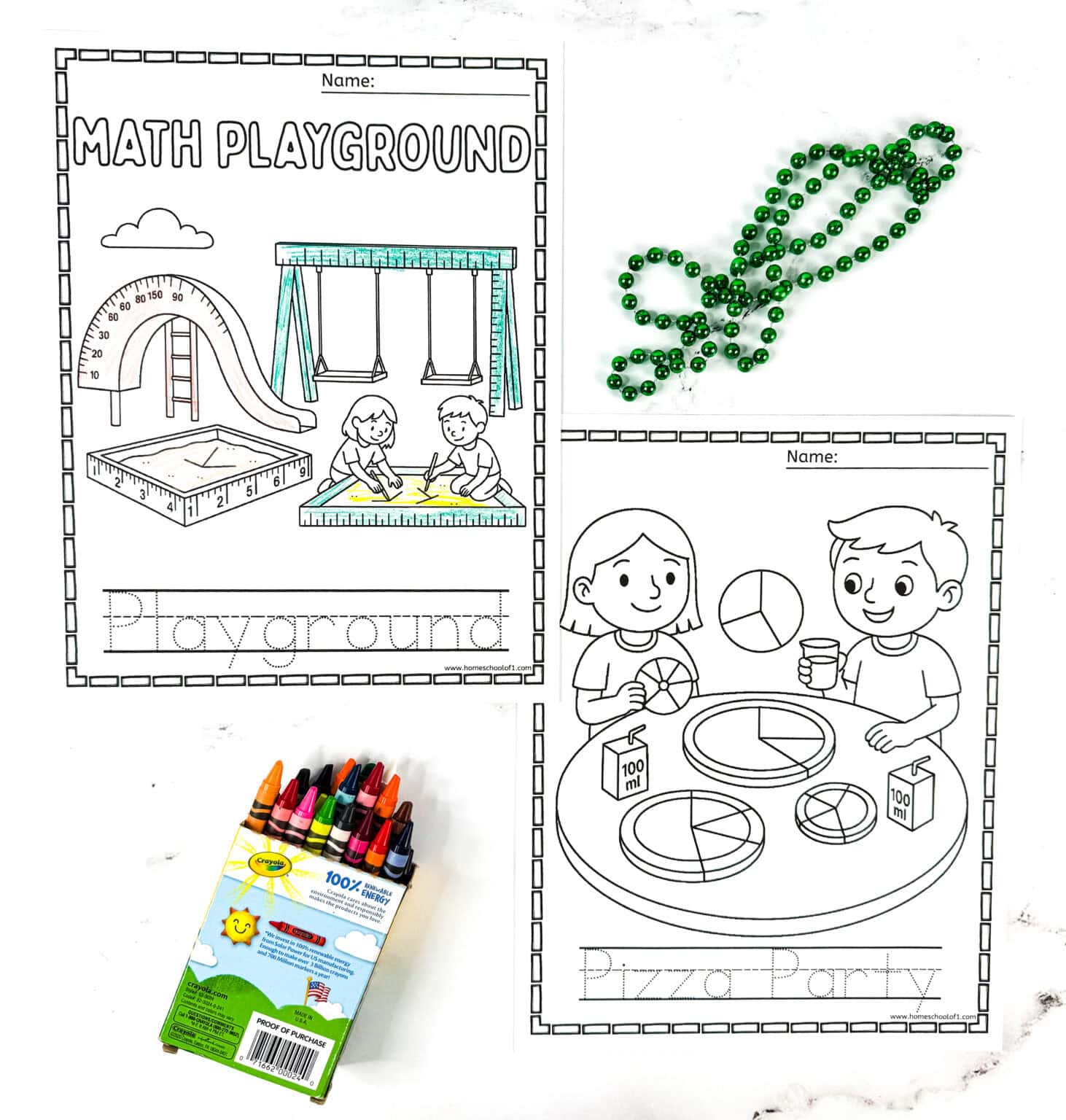Free Math Coloring Page