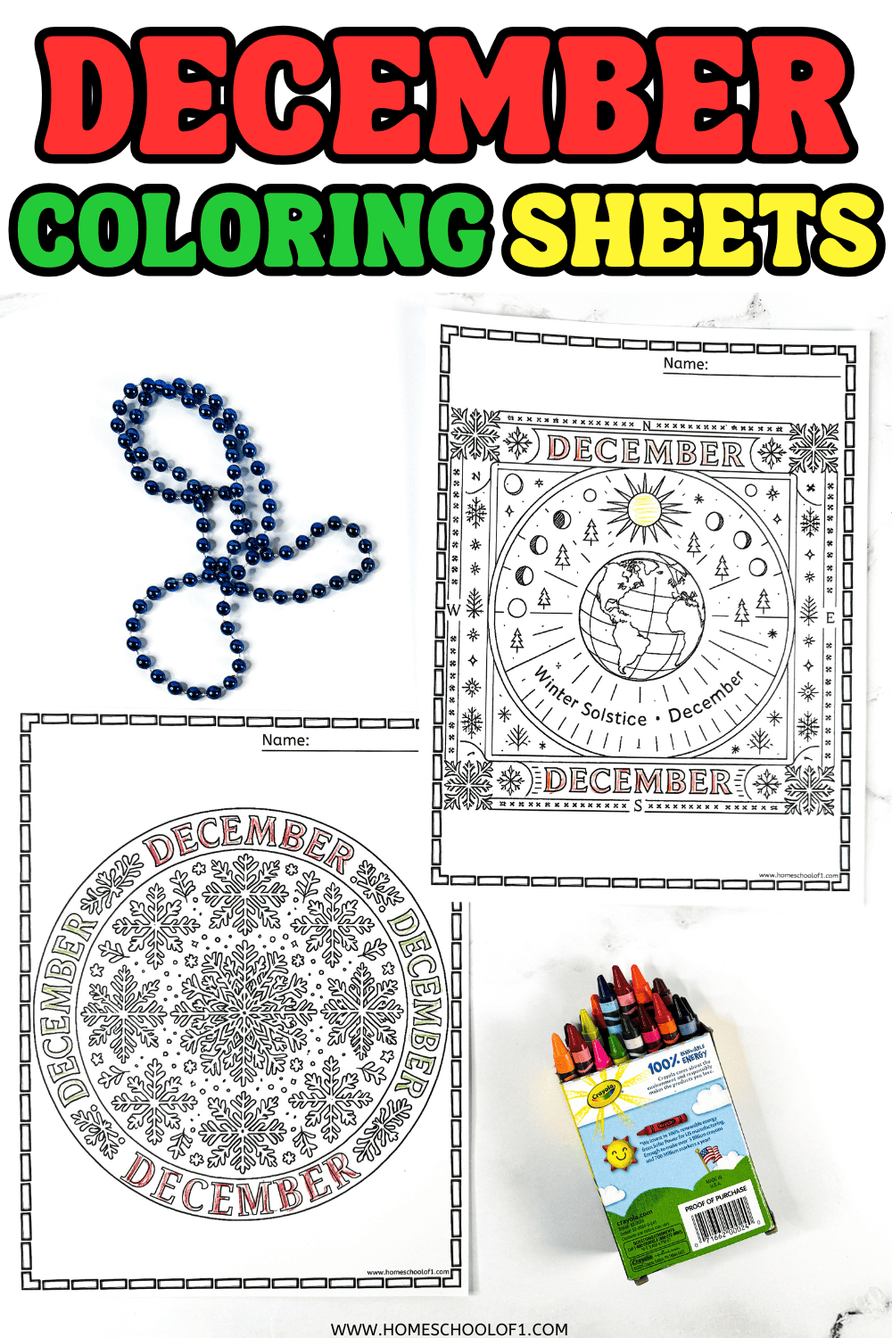 Free December Coloring Page For Kids