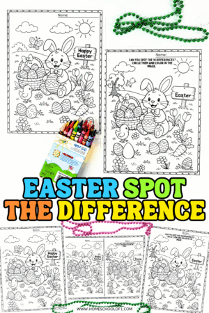 Free Easter Spot the Difference Printable