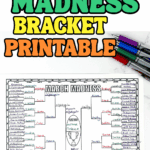 March Madness bracket printable for kids classroom activity