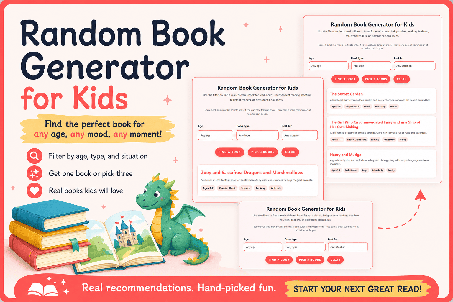 Random Book Generator for Kids | Find Your Next Book