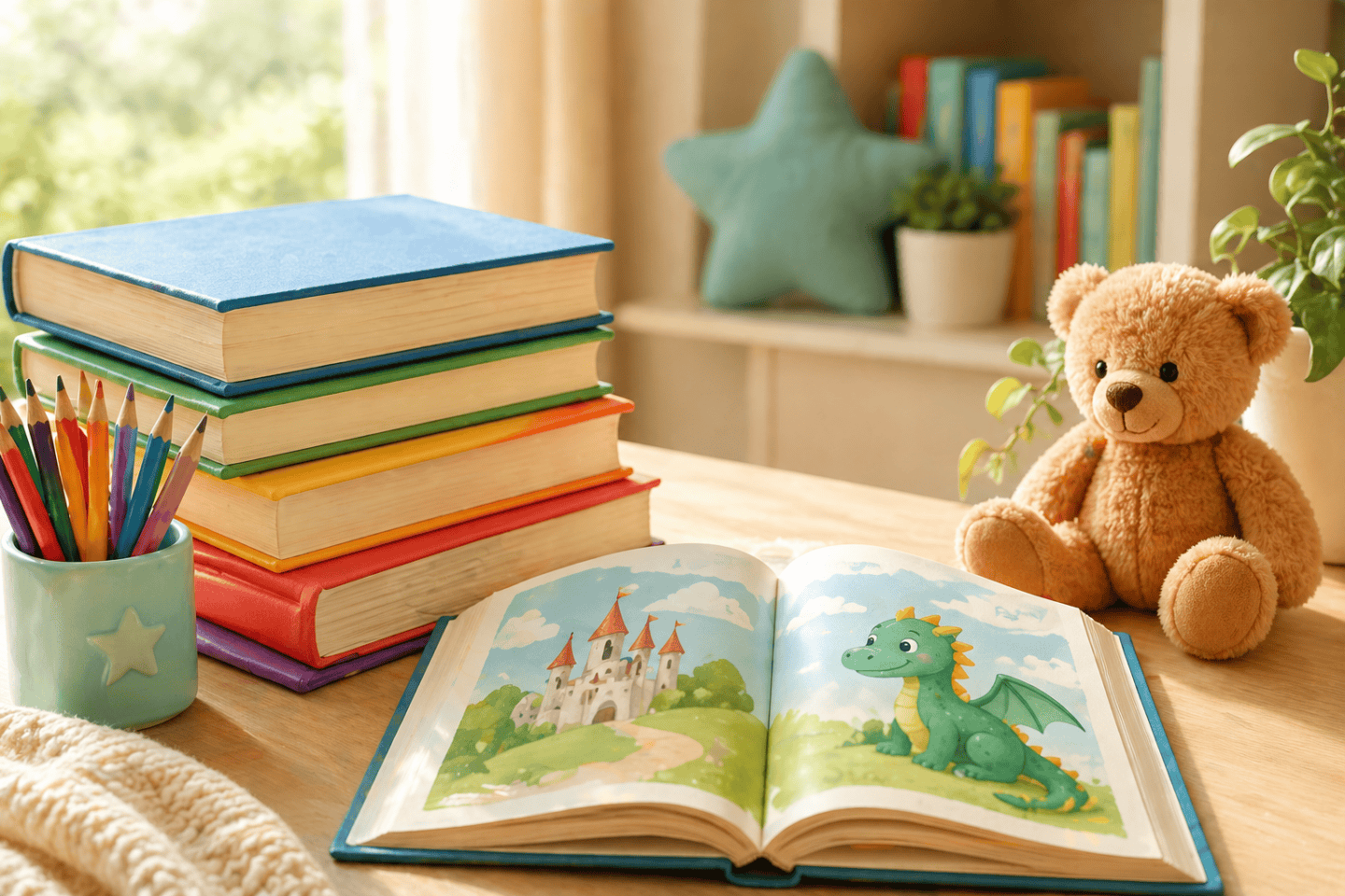 fairytale book open