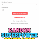 random superpower generator for kids fun colorful superhero title graphic