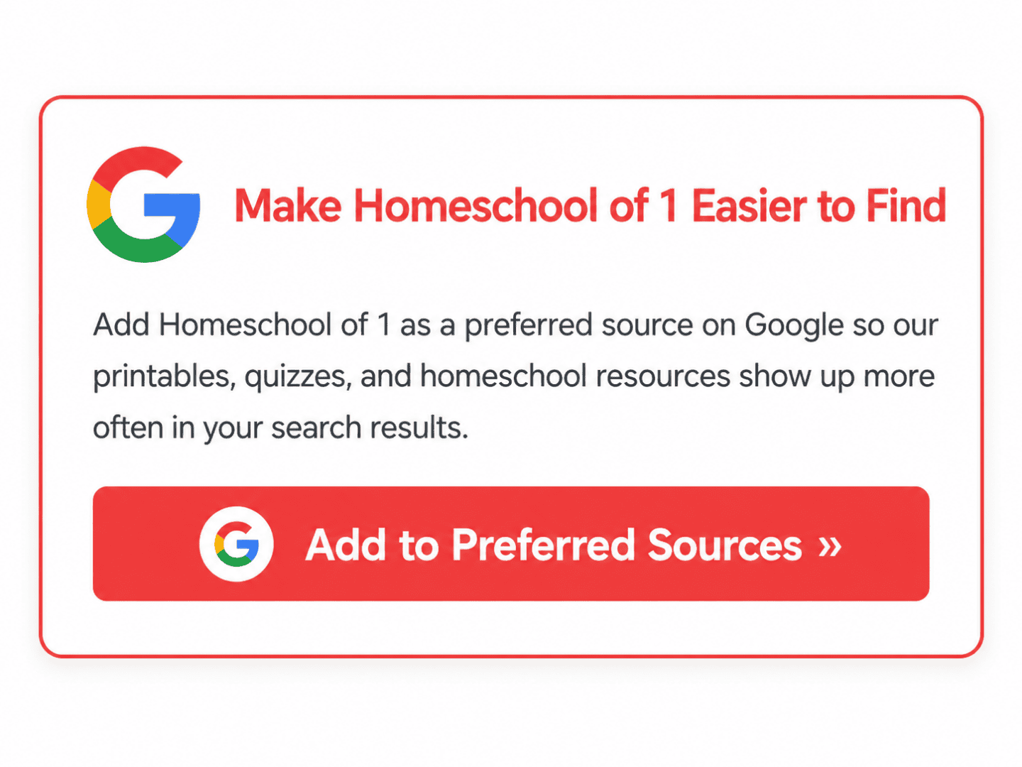homeschool of 1 google trusted source