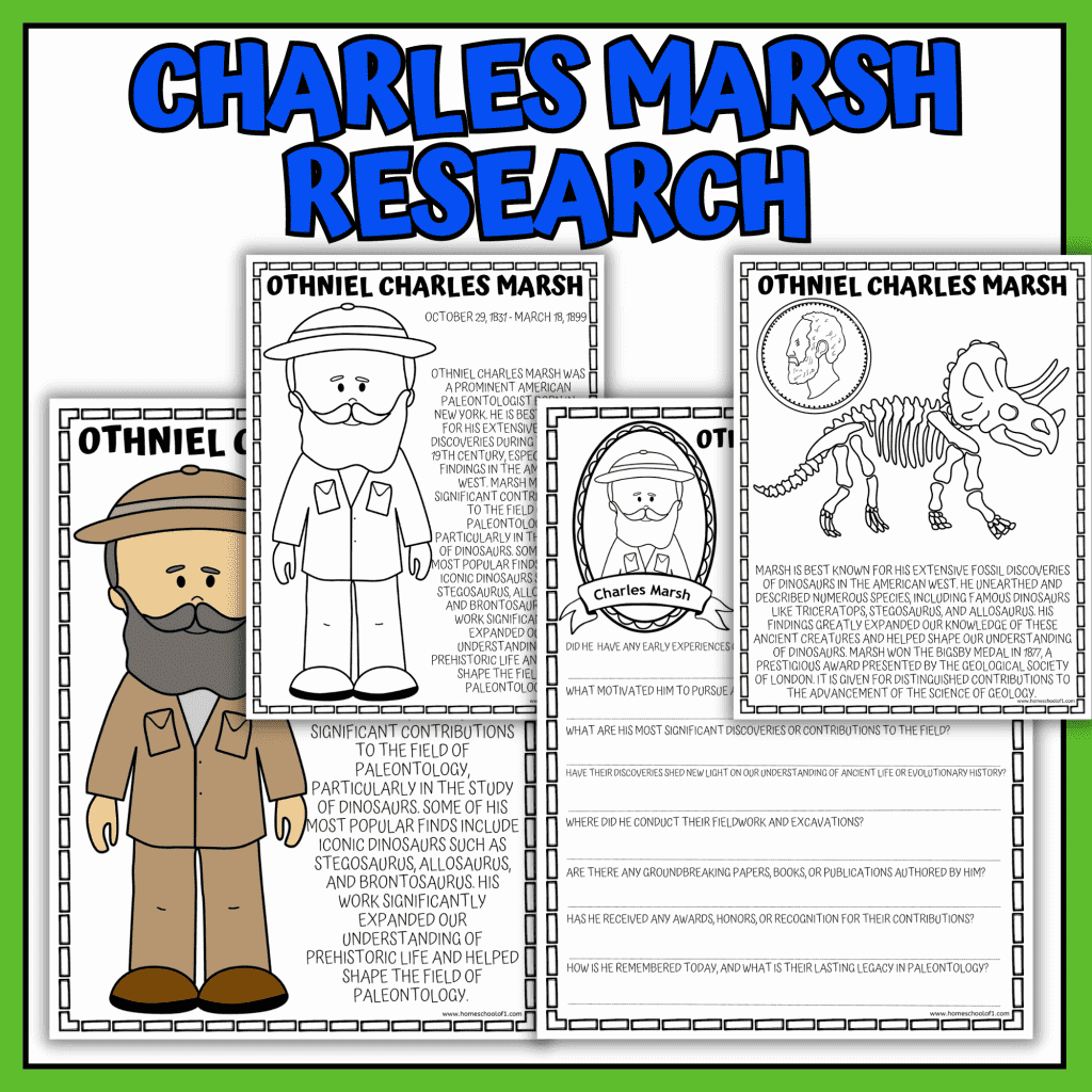 charles marsh paleontologist worksheet
