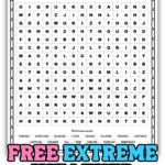 Free extreme weather word search printable with 15 weather vocabulary words and answer key