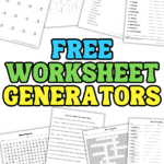 Free worksheet generators for kids with printable math, spelling, word search, crossword, Sudoku, and word scramble worksheets