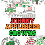 Johnny Appleseed crown printables for a September classroom activity