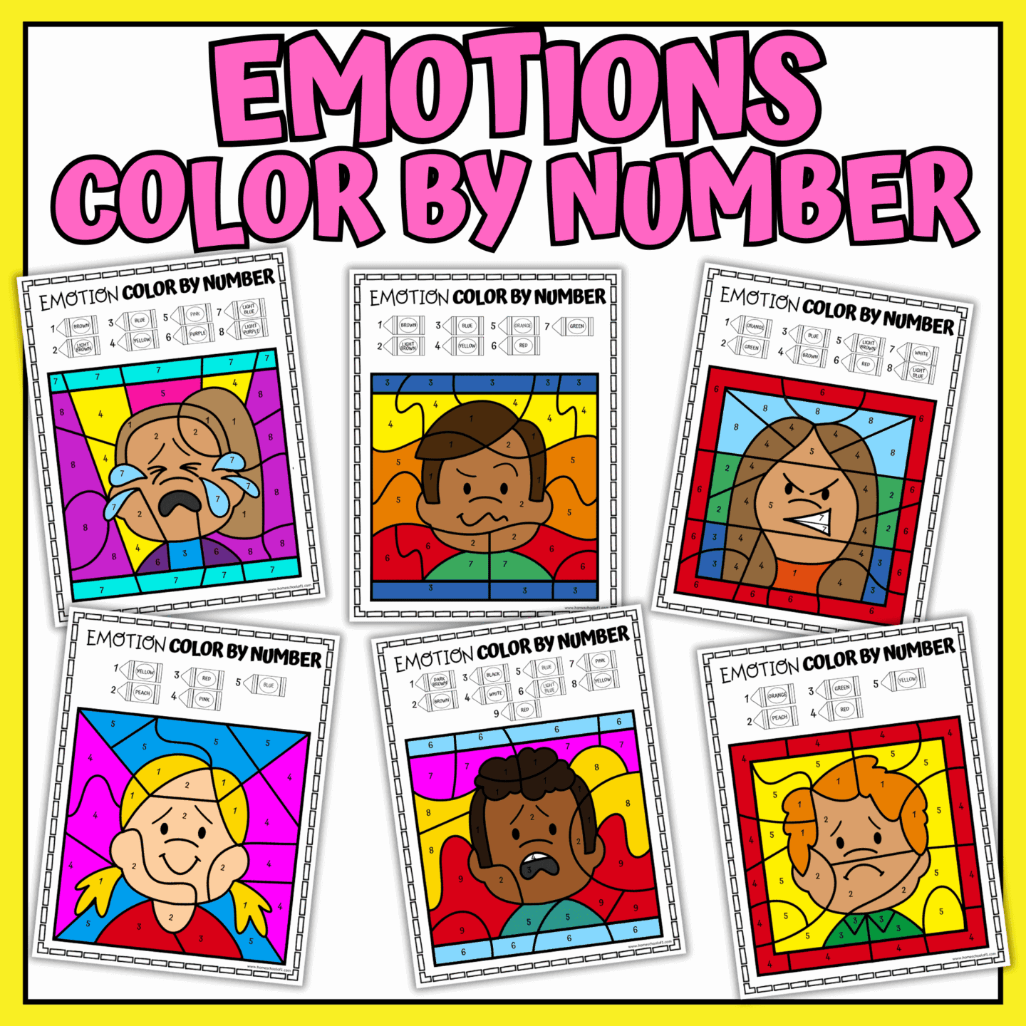 color by number emotions