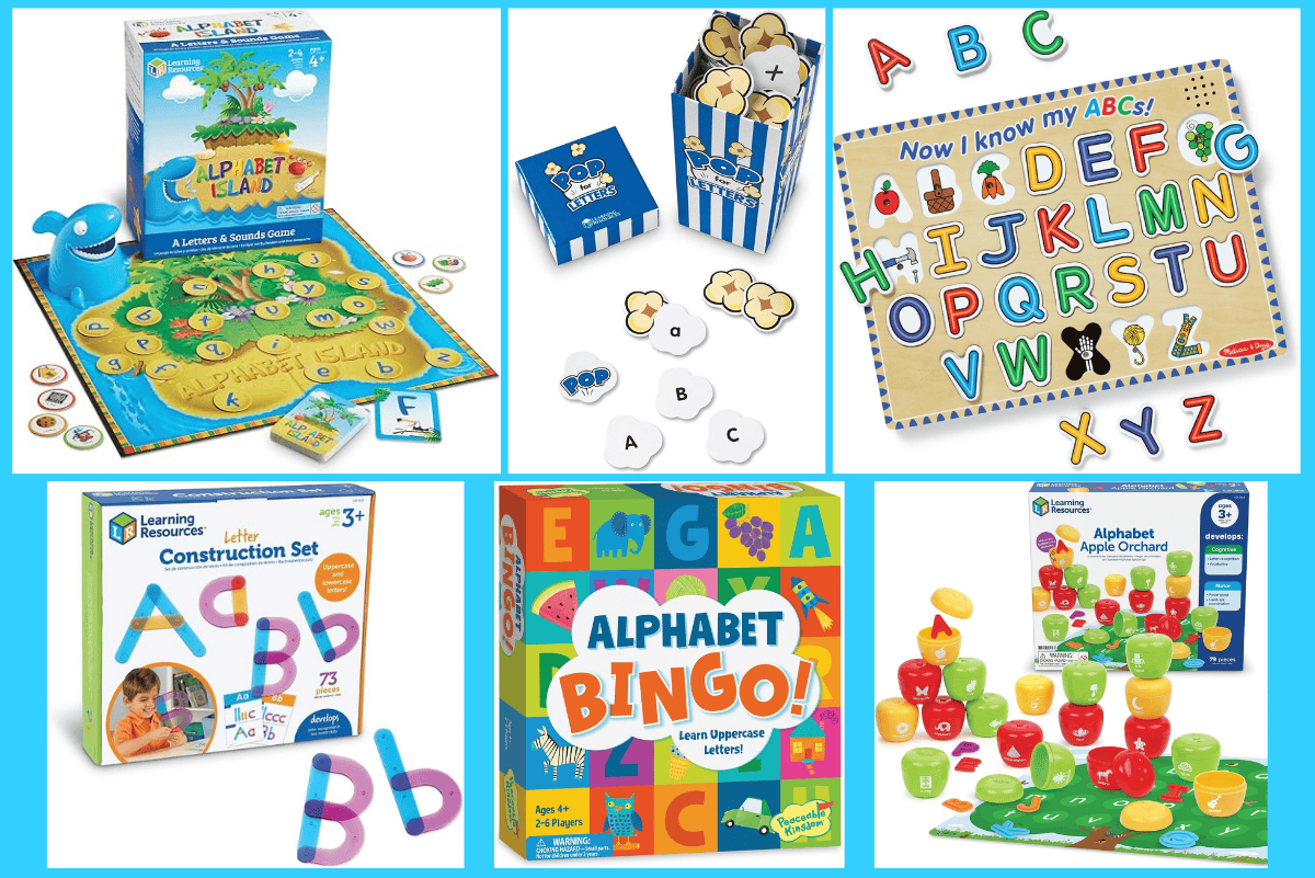 Alphabet learning games and toys for preschoolers