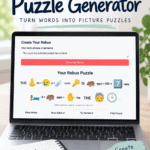 Free rebus puzzle generator for creating picture puzzles, escape room clues, and scavenger hunt activities